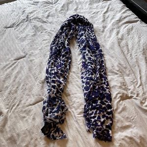 Zara Cheetah Print Purple Scarf
